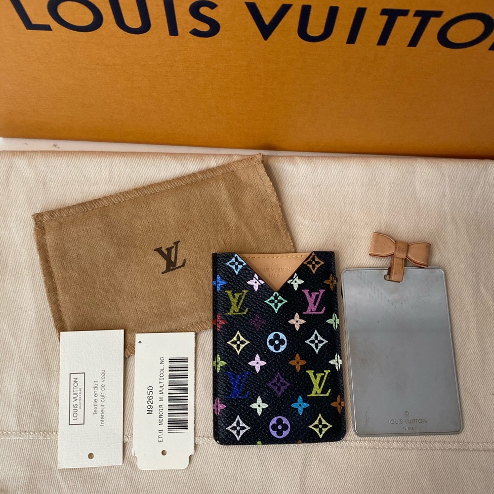 Louis Vuitton multicolor mirror/pouch